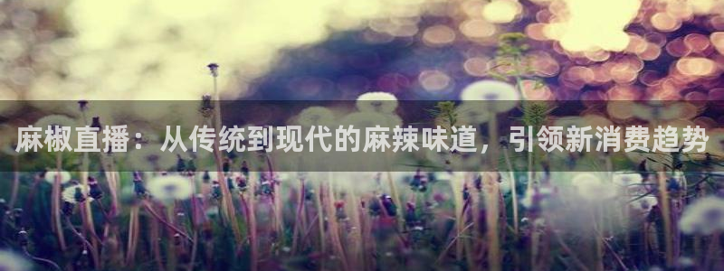 足球比赛直播间833：麻椒直播：从传统到现代的麻辣味道，引领新消费趋势