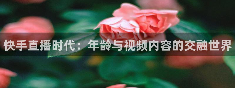 833体育：快手直播时代：年龄与视频内容的交融世界